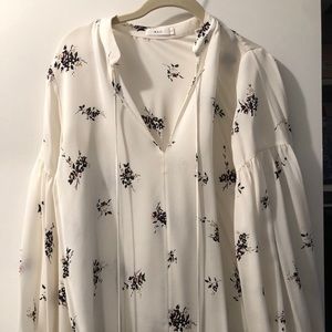 alc white floral blouse